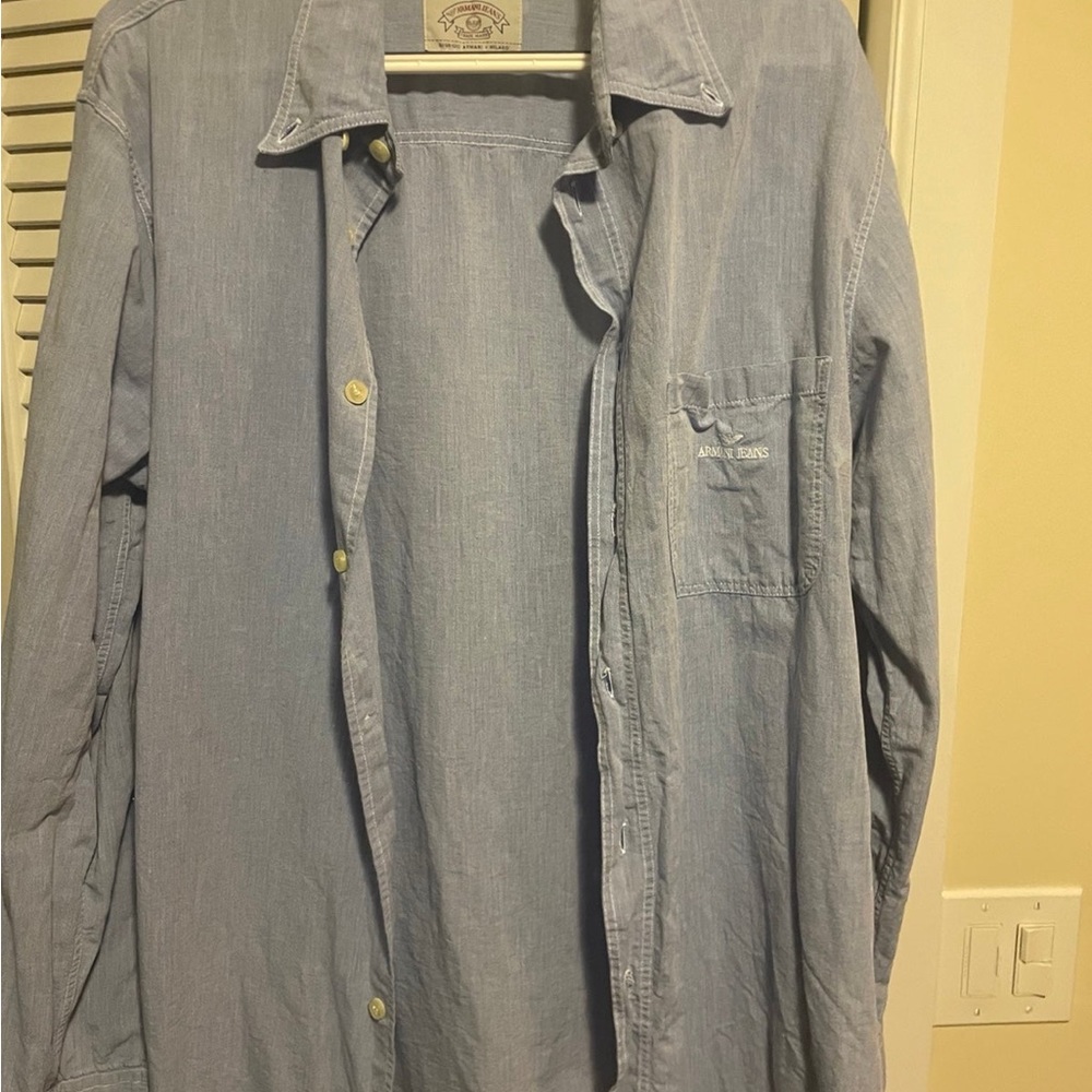 Vintage 1980’s Armani Jeans cotton shirt  made in Italy